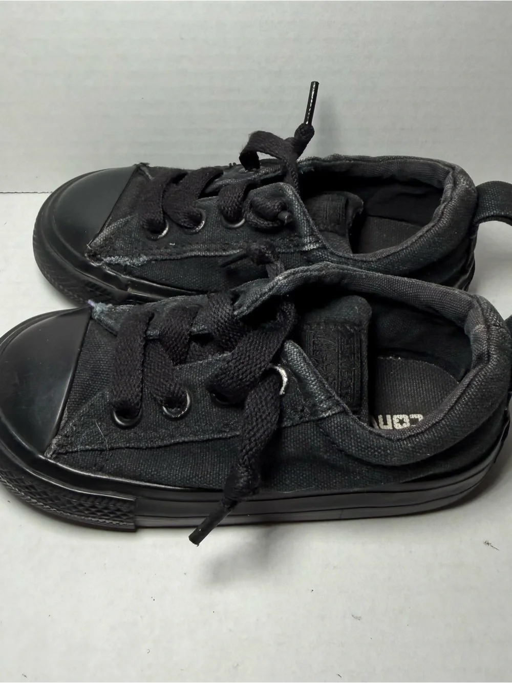 Converse Black All Star Low Top Sneakers Toddler 7